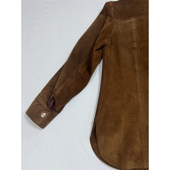 Vintage‎ Suede Jacket Woodstock California 70s Leather | Brown | Women's Small - Picture 15 of 16